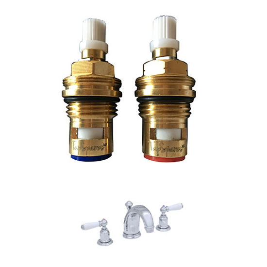 thumbnail image 2 of Perrin And Rowe Orbiq Replacement Tap Valves Cartridge Pair – Brushed Brass 2 of 6