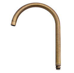 Genuine Abode Atlas Tap Spout - brushed brass 3218R 3926R