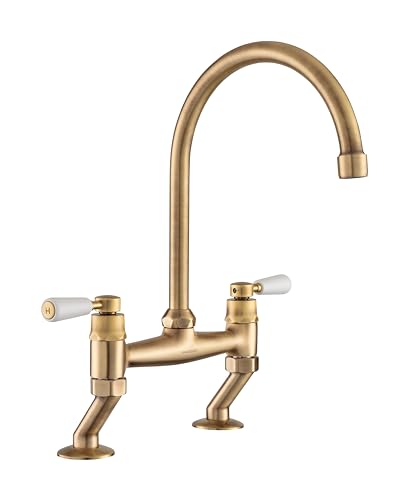 Picture for category Rangemaster Traditional Belfast Bridge TBL3 with Ceramic Handles Antique Brass