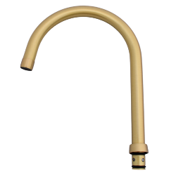 Genuine Howdens Victorian Spout - Brushed Brass 1306R