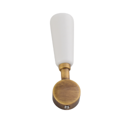 Genuine Howdens Victorian Brushed Aged Brass and White Handle - Cold 3044R SP3044