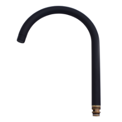 San Marco Cedar Spout - Matt Black 3218R 3979R