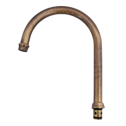 Abode Ornate AT2254 Spout - Antique Brass 1375R