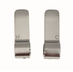 Franke Wave Tap Silk Steel Handle Pair